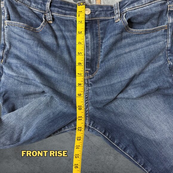 American Eagle High Rise Jegging Jeans Next Level Stretch Size 16 Regular - Picture 9 of 11